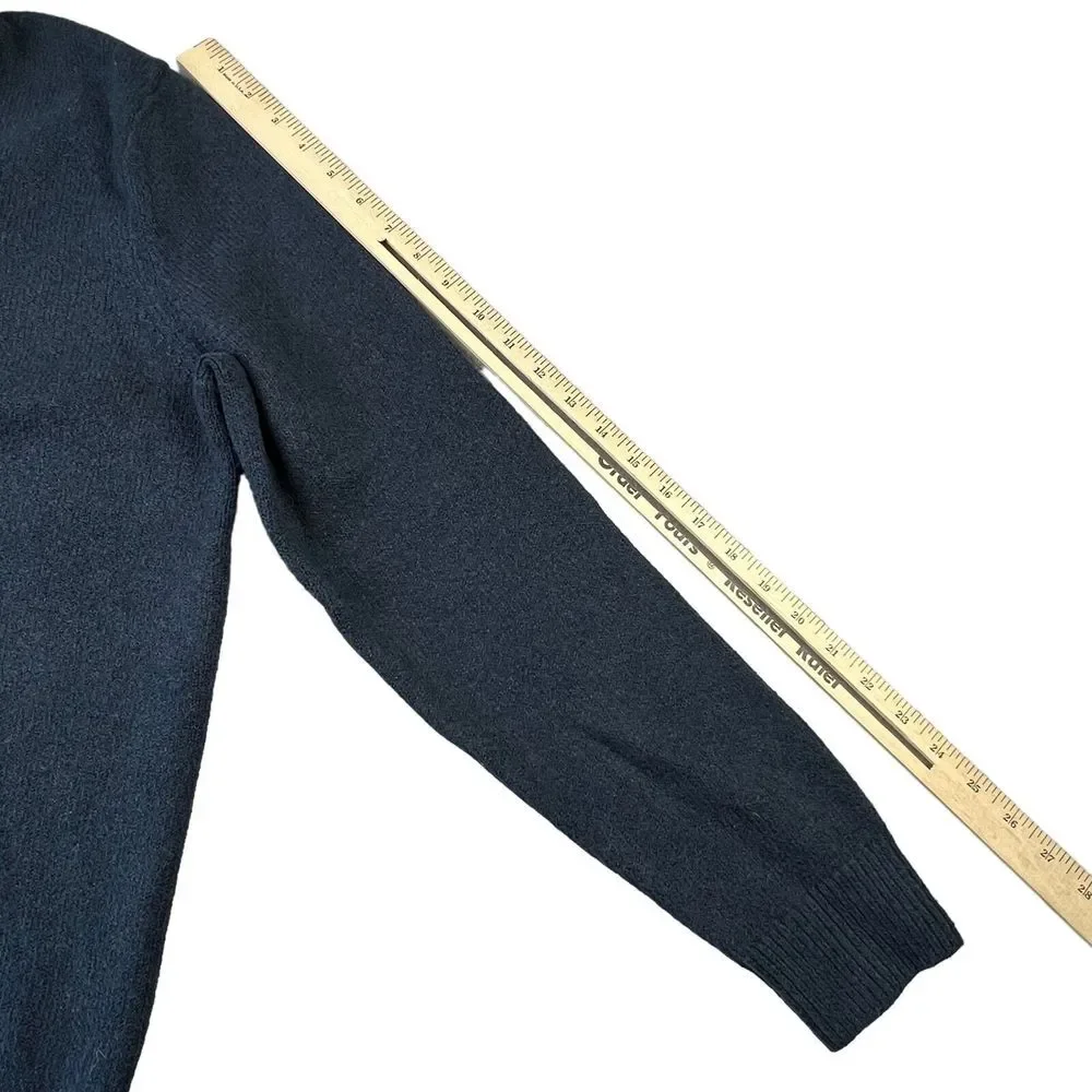 Banana Republic Sweater Mens Size Large Navy‎ Blue Shawl Collar Pullover Office - Picture 8 of 8